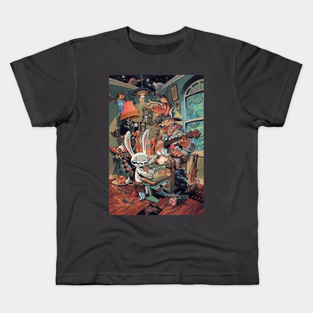 Sam and Max Kids T-Shirt by Lukasking Tees